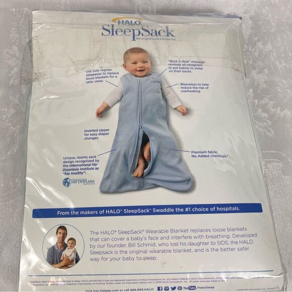 New Halo Sleepsack Spanish Small 0-6 Months Wearable Blanket Cunas Para Ninas - Picture 6 of 9